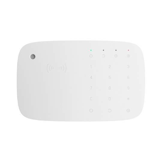 AJ-KEYPADCOMBI-W-Teclado-Con-Sirena-Incorporada-Alarma-Ajax-Con-Lector-De-Tarjetas-y-Llaveros-Rfid-Blanco-Keypad-Combi Teclado Inalámbrico Con Sirena y Lector RFID Alarma AJAX KEYPAD COMBI - Imagen 1