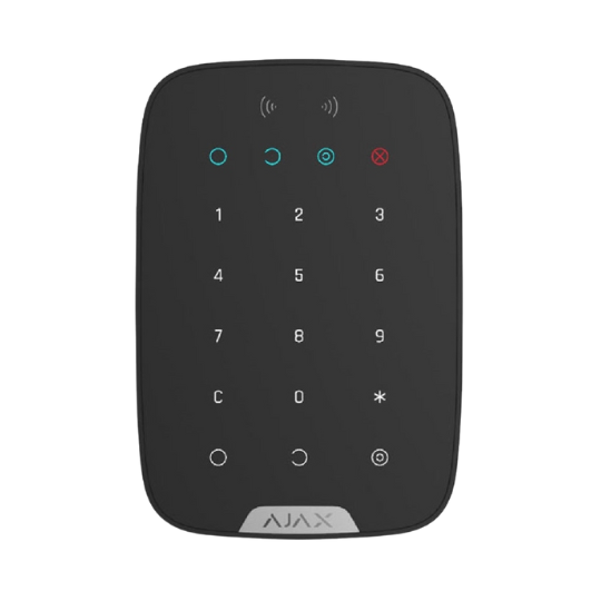 AJ-KEYPADPLUS-B-Teclado-Alarma-Ajax-Con-Lector-De-Tarjetas-y-Llaveros-Rfid-Negro-Keypad-Plus Teclado Inalámbrico Con Lector RFID Alarma AJAX KEYPAD PLUS Negro - Imagen 1