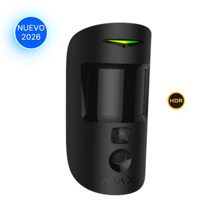 Fotodetector MotionCam HDR Ajax Negro