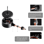 JUNTIONBOX AJAX Caja de Montaje Para Cámaras Ajax (Negro) - Imagen 4
