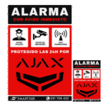 Pack Disuasorio 1 Cartel Aluminio A5 y 1 Pegatina Vinilo A7 - Imagen 2