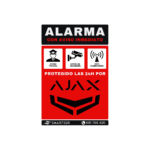 Pegatina de Vinilo Disuasoria Alarma Ajax Tamaño A7 - Imagen 2