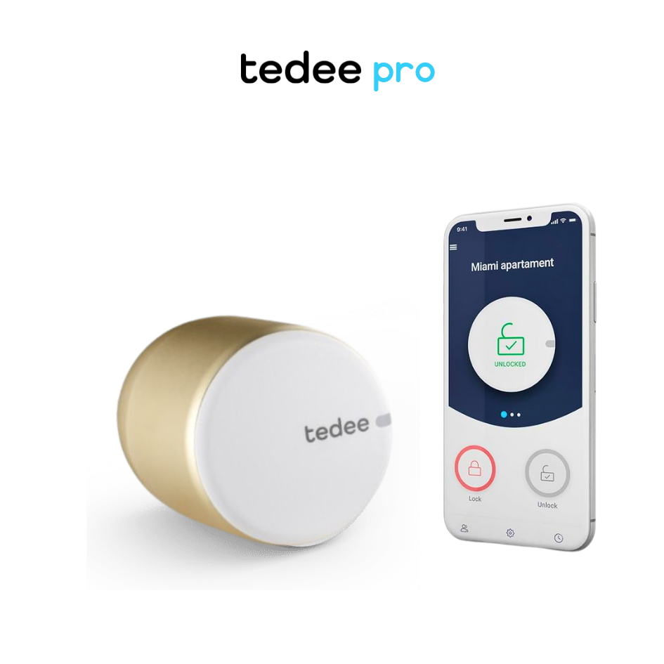 CERRADURA-INTELIGENTE-TEDEE-PRO-GOLD-DORADA-ORO Cerradura Inteligente TEDEE PRO GOLD 2025 - Imagen 1