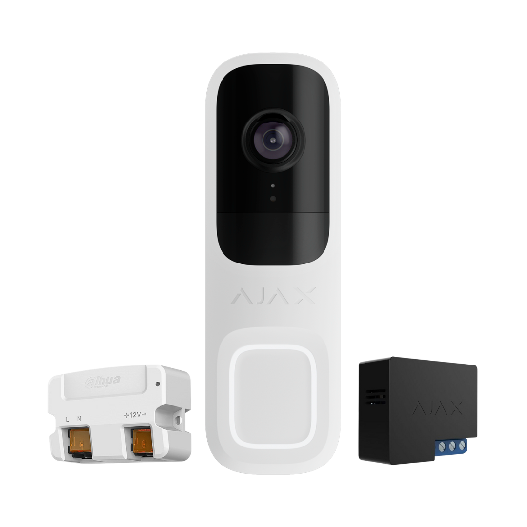 Kit-Videotimbre-AJAX-DOORBELL-Blanco-Con-Apertura-Remota Kit Videotimbre AJAX DOORBELL Con Apertura Remota - Imagen 1
