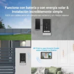 EZVIZ EP7 2K Videoportero Inteligente Wifi Con Batería y Panel Solar - Imagen 2