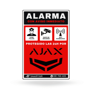 Cartel disuasorio alarma ajax