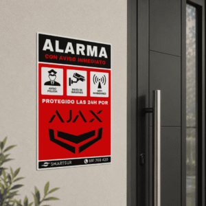 cartel alarma ajax
