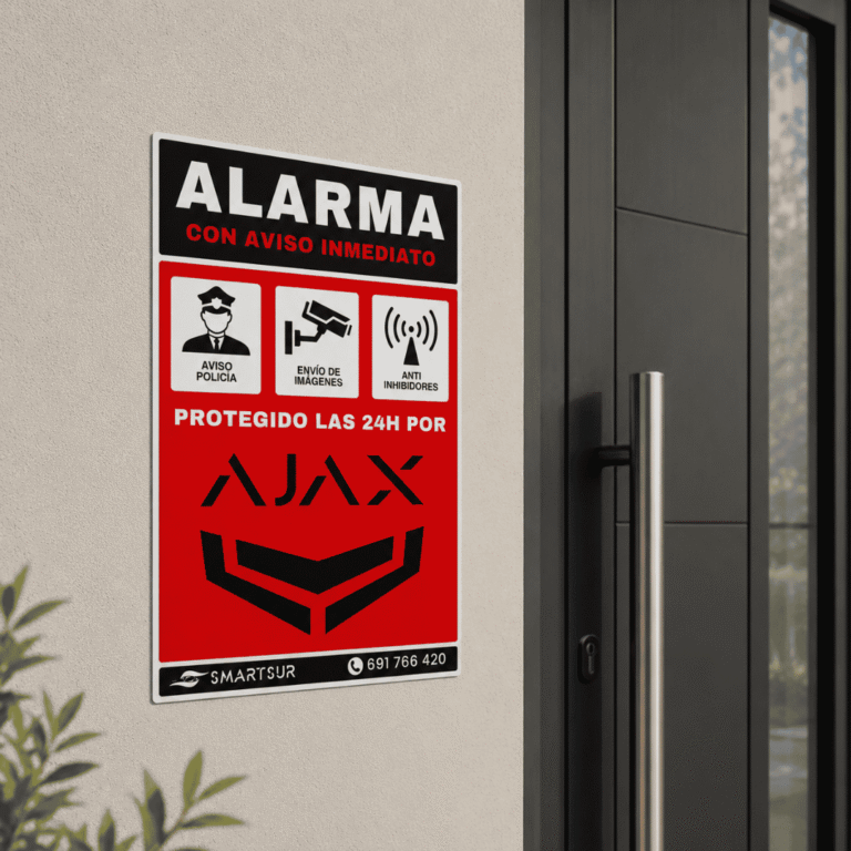 cartel alarma ajax