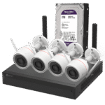 Kit Vigilancia IP WiFi Exterior 4 Cámaras Bullet 2K + Grabador NVR 8Ch + HDD 2TB - Imagen 2