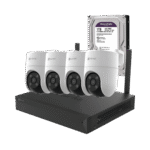 Kit Vigilancia IP WiFi Exterior 4 Cámaras Ezviz H8C 360º+ Grabador NVR 8Ch + HDD 1TB