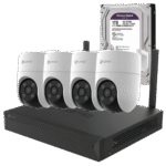 Kit Vigilancia IP WiFi Exterior 4 Cámaras Ezviz H8C 360º+ Grabador NVR 8Ch + HDD 1TB - Imagen 2