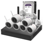 Kit Vigilancia IP WiFi Exterior 6 Cámaras Bullet 2K + Grabador NVR 8Ch + HDD 2TB - Imagen 2