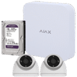 Kit Vigilancia IP WiFi Exterior 2 Cámaras Domo Ezviz H4 2K + NVR AJAX 8Ch + HDD 1TB - Imagen 2