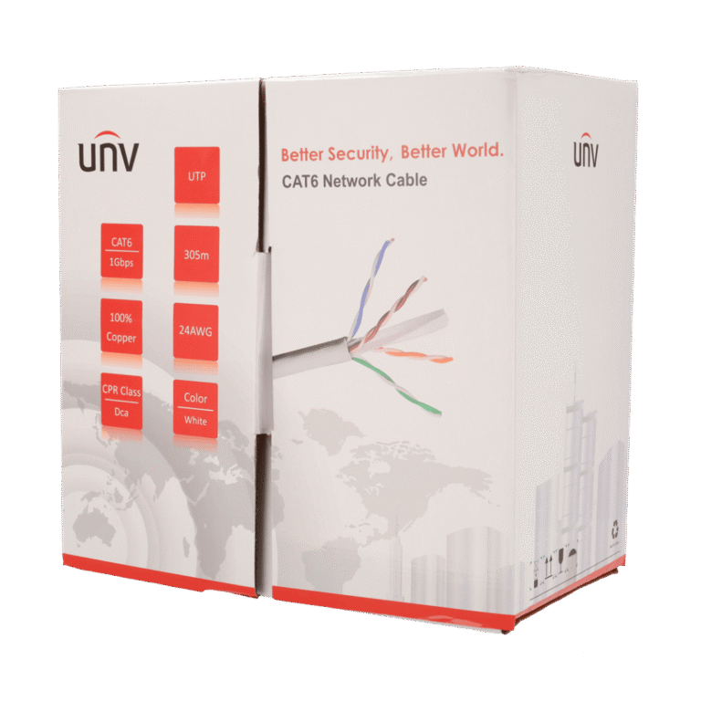 cable ethernet utp cat 6 exterior cobre blanco