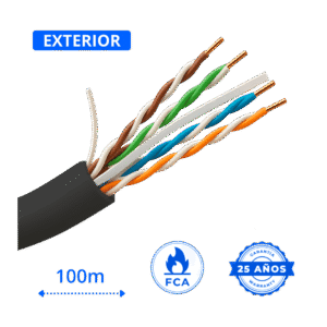 cable utp cat6 exterior cobre 100 metros