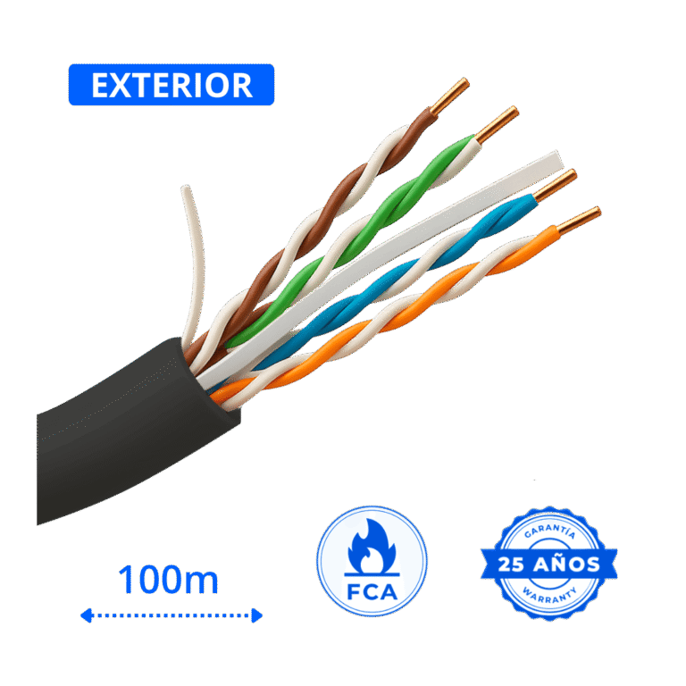 cable utp cat6 exterior cobre 100 metros