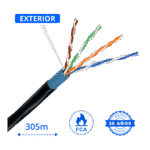 cable de red utp cat6 exterior cobre puro