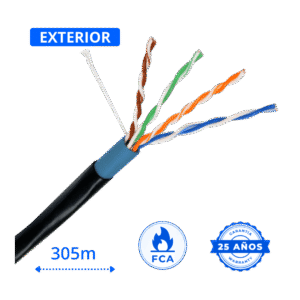 cable de red utp cat6 exterior cobre puro