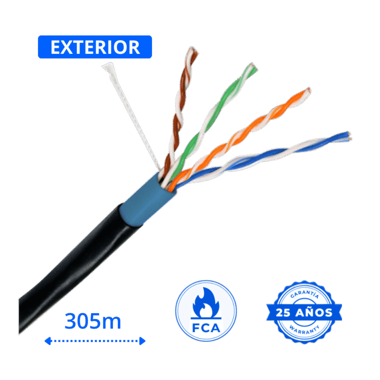 cable de red utp cat6 exterior cobre puro