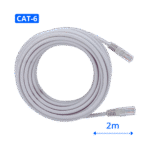 cable de red utp cat6 conector rj45 de 2 metros