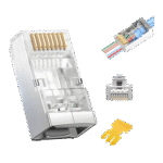 Conector RJ45 blindado categoría 6