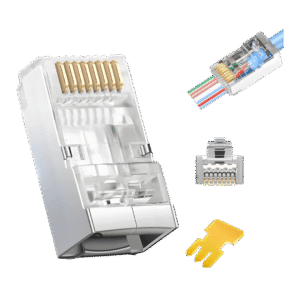 Conector RJ45 blindado categoría 6