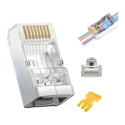 Conector RJ45 blindado categoría 6