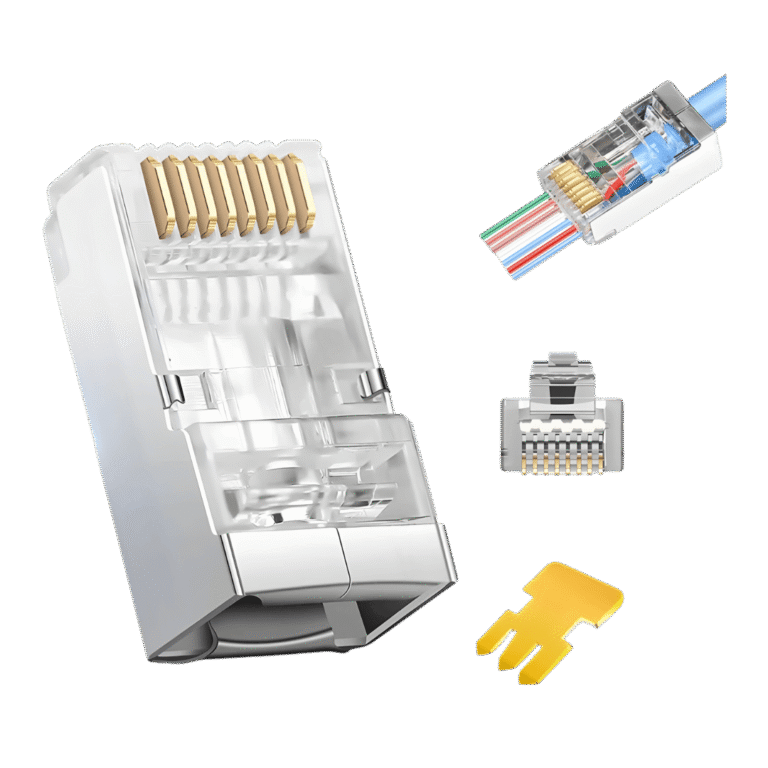Conector RJ45 blindado categoría 6