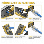 crimpadora para montar cables de red rj45