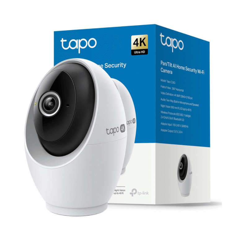 cámara tapo c260 4k wifi interior 360 con deteccion inteligente