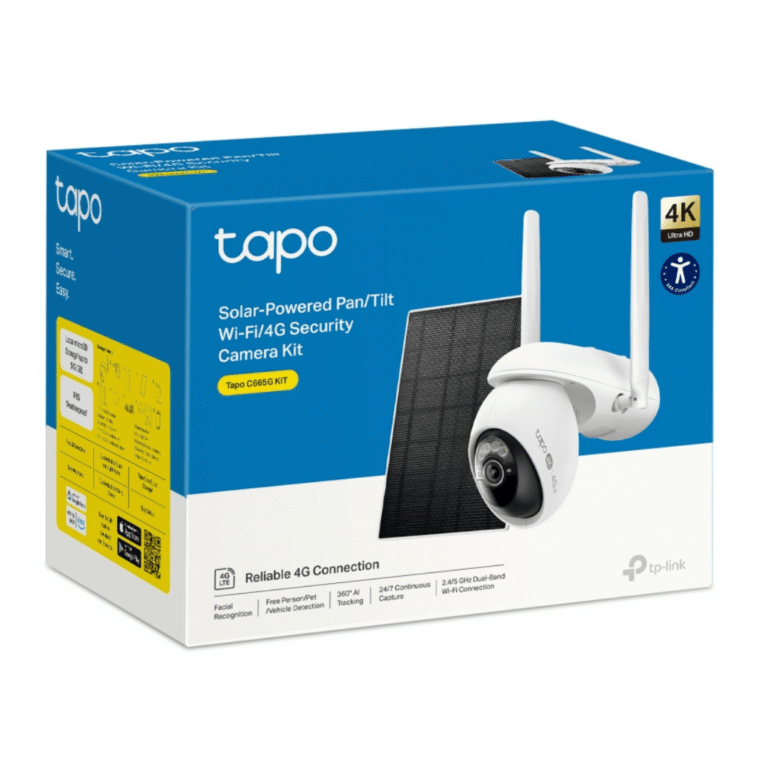 camara tapo c665g kit 4k 4g wifi exterior 360