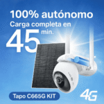 camara tapo c665g kit con funcionamiento autonomo