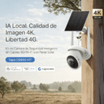 camara tapo c665g kit 4k sin wifi ni cables