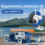 camara tapo c665g kit con resolucion 4k de 8 Mpx y seguimiento automatico