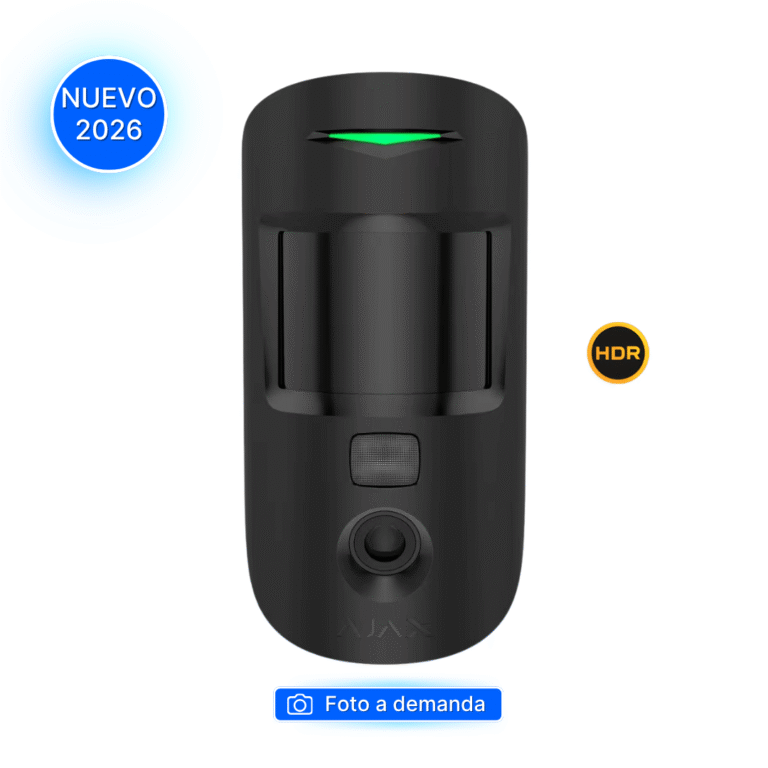 Sensor de Movimiento con Cámara MotionCam HDR PhOD Ajax Negro
