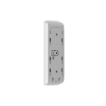 Vista lateral del detector Ajax Curtain Outdoor Mini