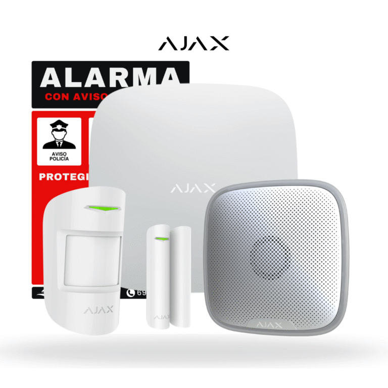 Kit alarma ajax con sirena exterior