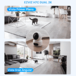 Detalle de la cámara WiFi EZVIZ H7c Dual 2K+ de doble lente