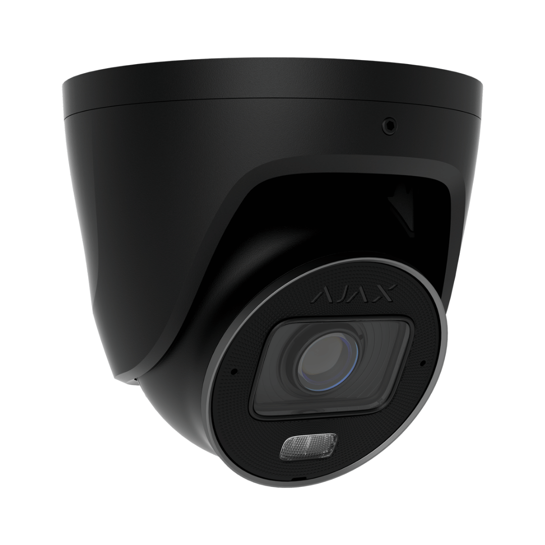 Cámara Ajax TurretCam HLVF 8MP 4K Varifocal Negra – Vista Principal Cámara IP PoE Ajax TurretCam HLVF 8MP 4K varifocal negra, vista principal