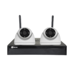 Kit de videovigilancia WiFi exterior con 2 cámaras EZVIZ H4 2K y grabador NVR de 8 canales sin disco duro