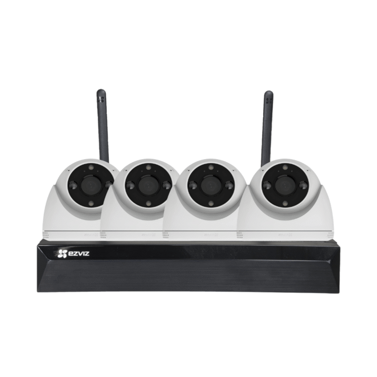 Kit EZVIZ H4 con 4 cámaras WiFi 2K y grabador NVR de 8 canales