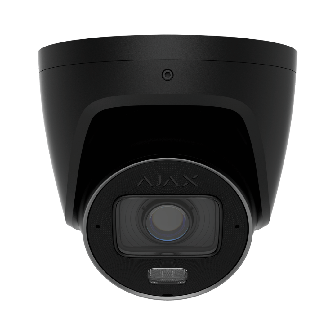 camara-ajax-turretcam-5mp-varifocal-negra-aj-turretcam-5-hlvf-b-vista-frontal AJAX TURRETCAM HLVF 5Mpx Cámara IP PoE Varifocal Con Luz Led (Negro) - Imagen 1