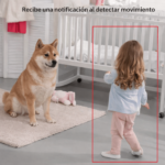 Detalle de la cámara EZVIZ H6C con seguimiento de movimiento