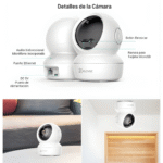 Cámara WiFi EZVIZ H6C con visión nocturna para interior