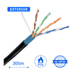 cable de red utp cat6 exterior cobre puro