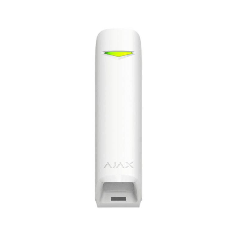 Detector de movimiento tipo cortina Ajax CurtainProtect blanco, vista frontal
