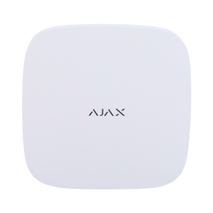 Central de alarma Ajax Hub 2 (2G) blanca, vista frontal