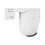 Perfil lateral de la cámara de vigilancia EZVIZ HB8 Lite blanca con soporte de pared