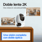 Tapo C245D con dos vistas 2K del salón y el comedor en una misma pantalla
