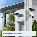 Dos opciones de instalación del Tapo TC90 KIT: panel solar junto a la cámara o separado